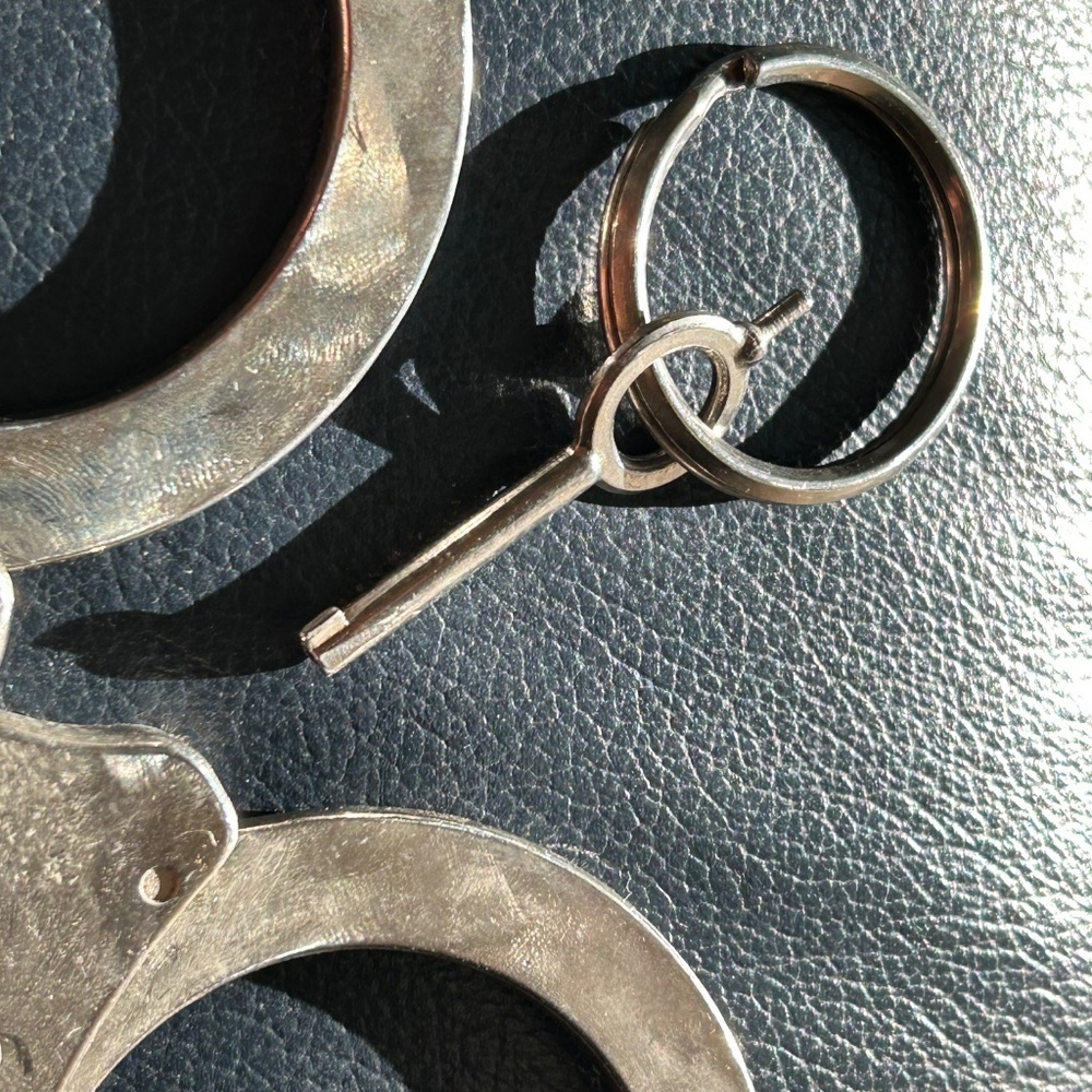 Vintage Law Enforcement Handcuffs - Picture 5 of 11